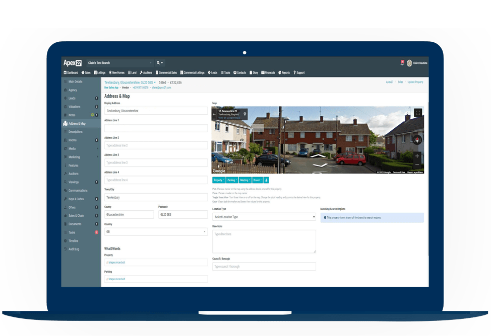 Estate Agent Software Features