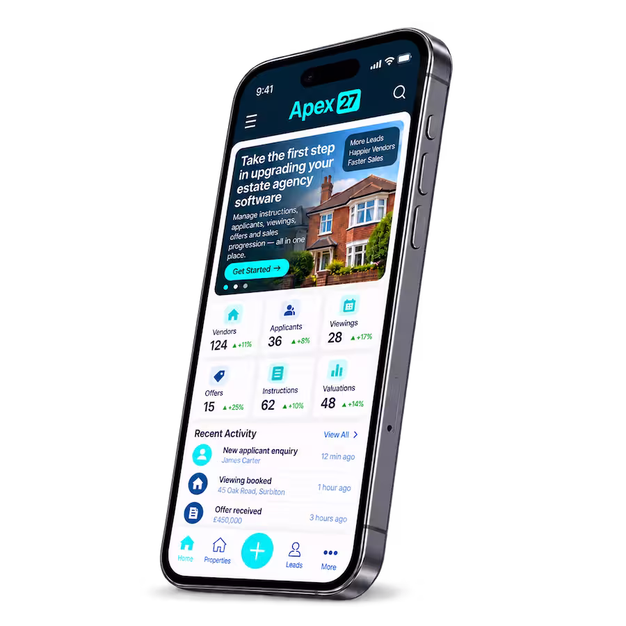 Apex27 estate agent software and CRM